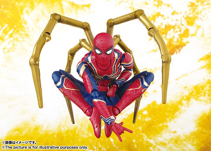 Iron Spider Action Figure S.H.Figuarts Tamashii Stage Avengers