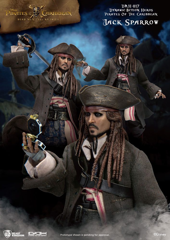 Pirates of the Caribbean Jack Sparrow Action Figur Modell Spielzeug neu in Box