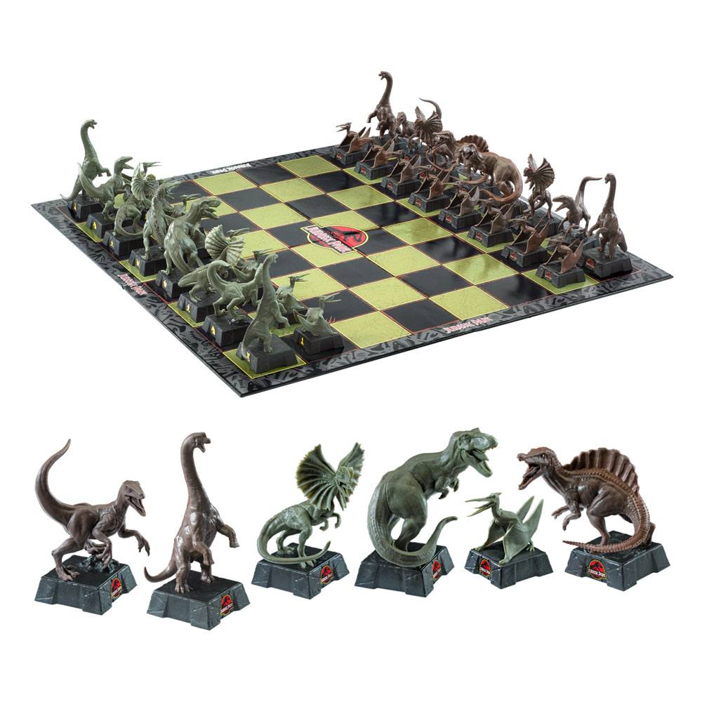 Dinosaurs Chess Set Jurassic Park Blacksbricks