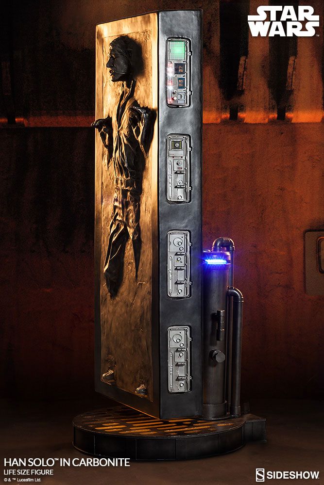 life size han solo in carbonite kit