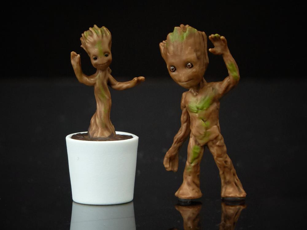 A Baby Groot Blumentopf thematys Marvel Action-Figur aus Guardians of The Galaxy für Pflanzen & Stifte I AM Groot