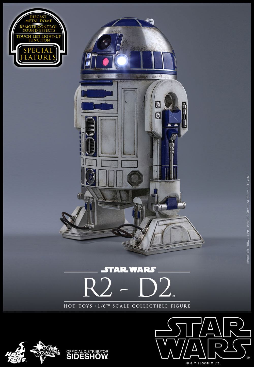 17700円 うのにもお得な サイドショウ スターウォーズ R2-D2 未塗装 プロトタイプ
