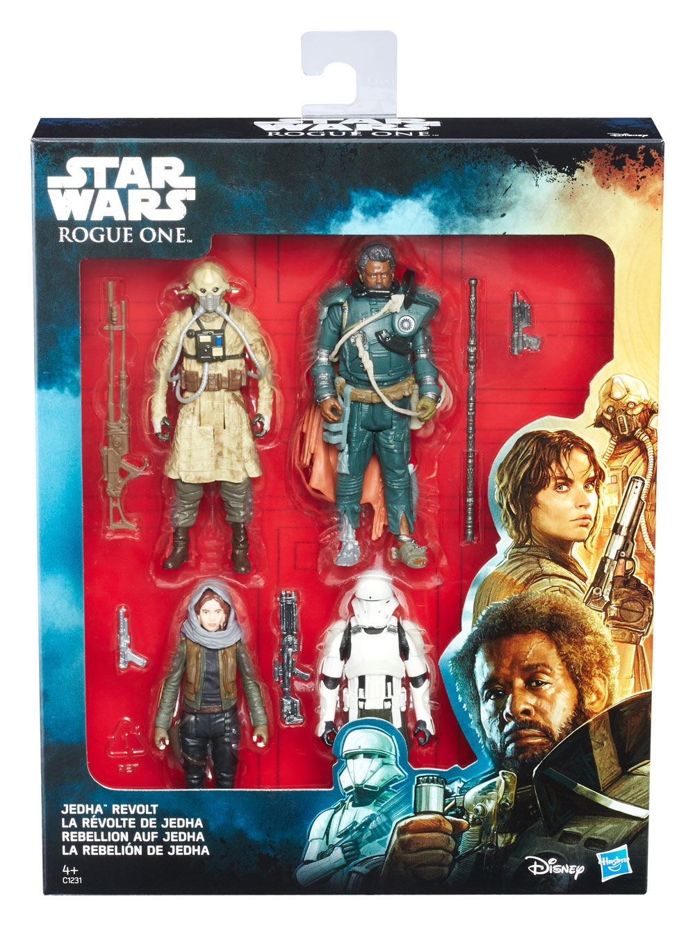 Jedha Revolt Actionfiguren 4er-Pack, Star Wars: Rogue One, 10 cm | Sci