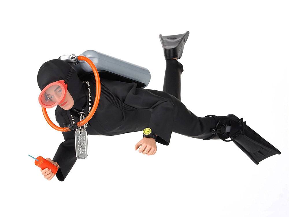 scuba diving action man
