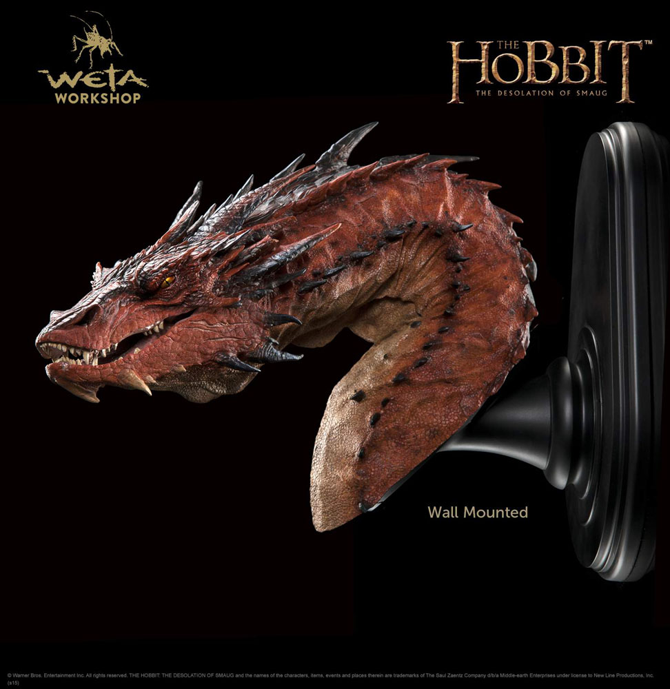 Smaug the Terrible King Under Mountain Dragon WETA Statue Hobbit Lord of Ring