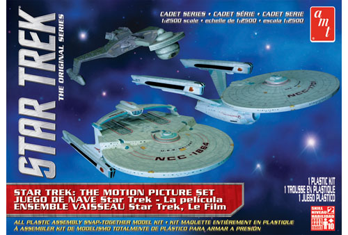 Star Trek Modellbausatz Motion Picture Set 1:2500 Enterprise Reliant & Klingon 
