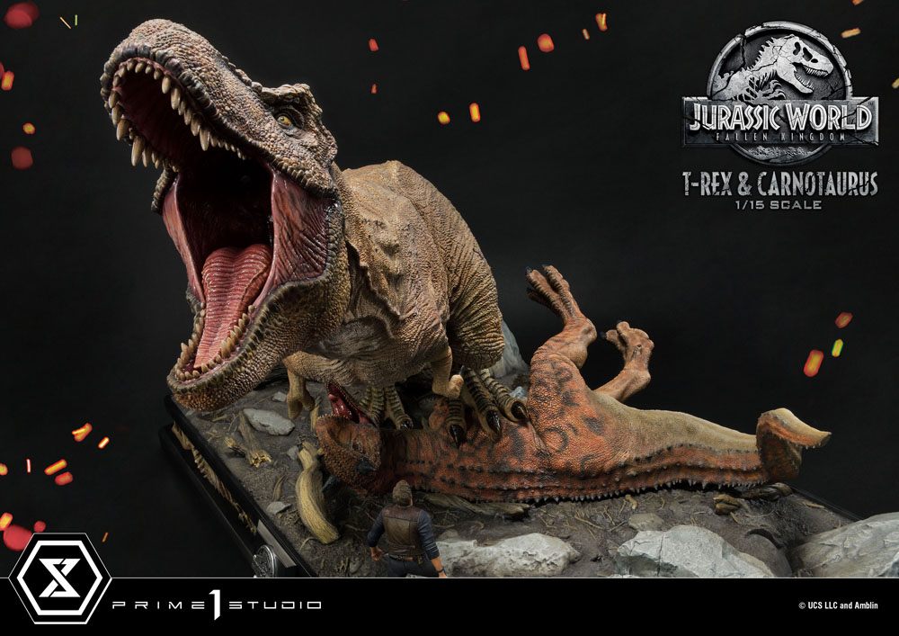 T-Rex & Carnotaurus Statue by Prime 1 Studio