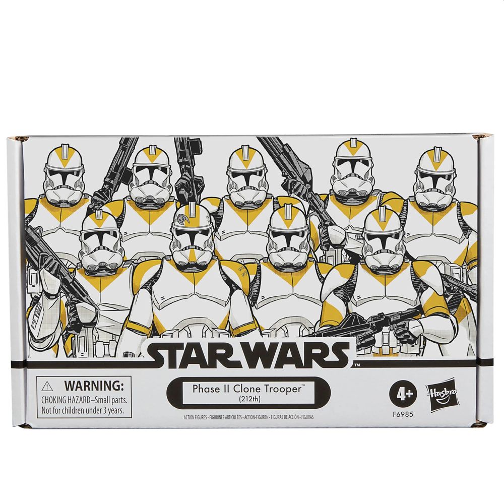 Star Wars The Vintage Collection Phase II Clone Trooper 3 3/4-Inch Action  Figure 4-Pack