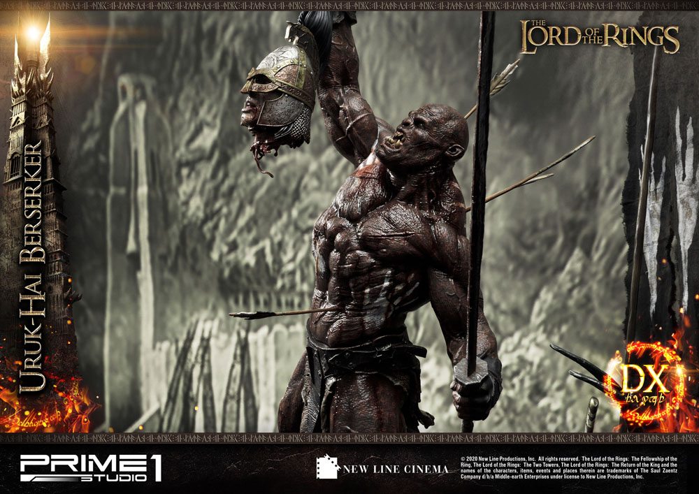 Uruk-Hai Berserker Statue 1/4 Deluxe Version, The Lord of the 