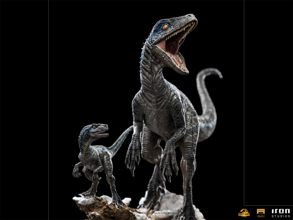 Blue and Beta Statue 1/10 Art Scale Deluxe, Jurassic World Dominion, 20 cm