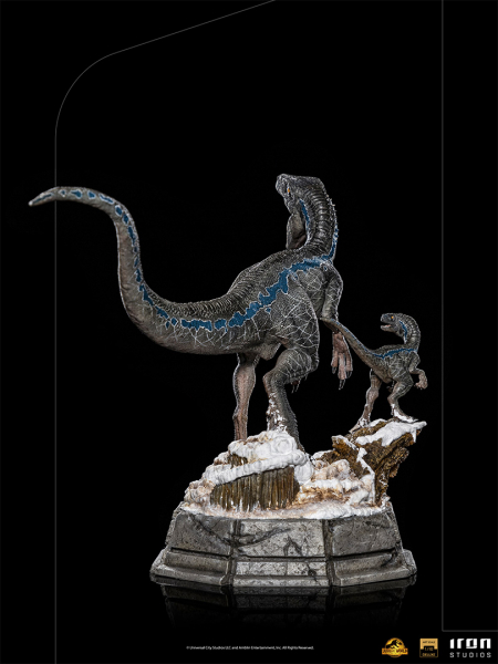Blue and Beta Statue 1/10 Art Scale Deluxe, Jurassic World Dominion, 20 cm