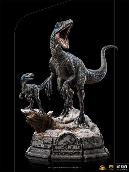 Blue and Beta Statue 1/10 Art Scale Deluxe, Jurassic World Dominion, 20 cm