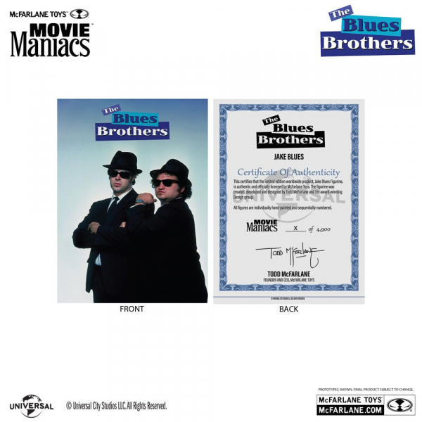 Jake & Elwood Blues Vinyl Figure 2-Pack Movie Maniacs Gold Label, The Blues Brothers, 15 cm