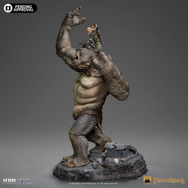 Legolas vs. Cave Troll Statue 1:10 Art Scale Deluxe, Der Herr der Ringe, 72 cm