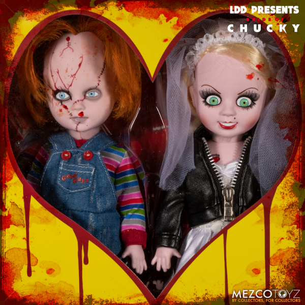 Chucky & Tiffany Puppen Living Dead Dolls, Chucky und seine Braut, 25 cm
