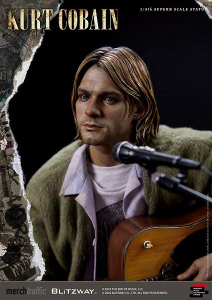 Kurt Cobain Statue 1:4 Superb Scale, Nirvana Unplugged, 37 cm