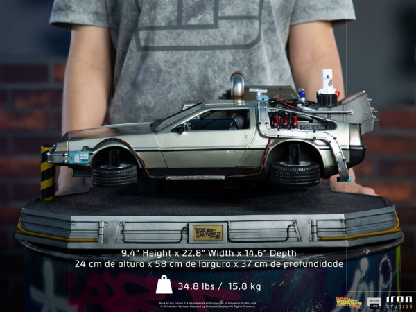 DeLorean Statue 1/10 Art Scale, Back to the Future Part II, 58 cm
