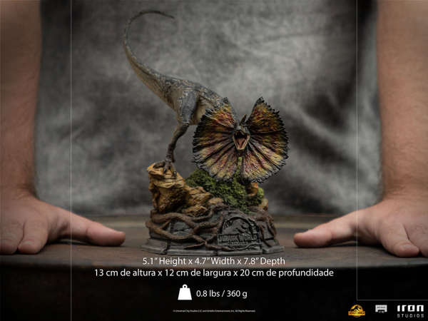 Dilophosaurus Statue 1/10 Art Scale, Jurassic World Dominion, 13 cm