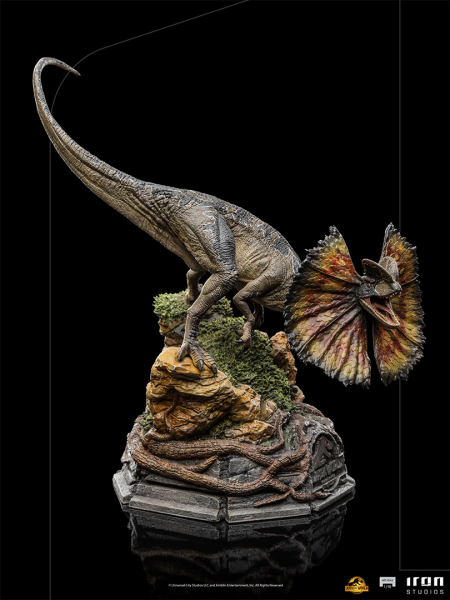 Dilophosaurus Statue 1/10 Art Scale, Jurassic World Dominion, 13 cm