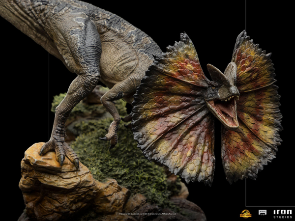 Dilophosaurus Statue 1/10 Art Scale, Jurassic World Dominion, 13 cm