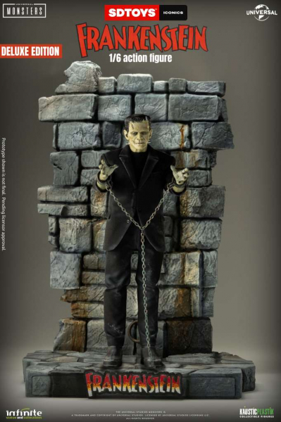 Frankenstein's Monster Action Figure 1/6 Deluxe Edition, Universal Monsters, 32 cm