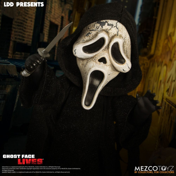 Ghost Face (Zombie Edition) Doll Living Dead Dolls, Scream, 25 cm