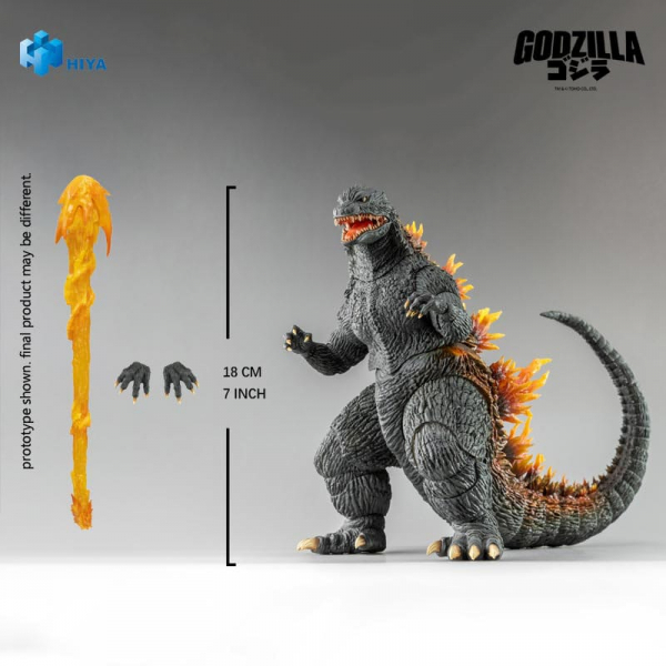 Heat Ray Godzilla Actionfigur Exquisite Basic, Godzilla 2000: Millennium (1999), 18 cm