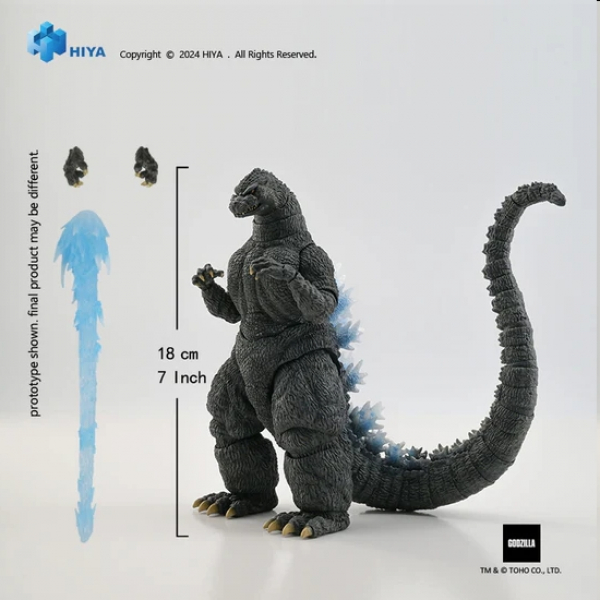 Heat Ray Godzilla (Hokkaido Ver.) Action Figure Exquisite Basic, Godzilla vs. King Ghidorah (1991), 18 cm