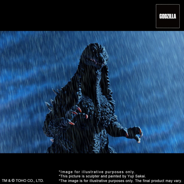 Godzilla (Battle in the Storm) Statue TOHO Yuji Sakai Modeling Collection, Godzilla Against Mechagodzilla (2002), 28 cm