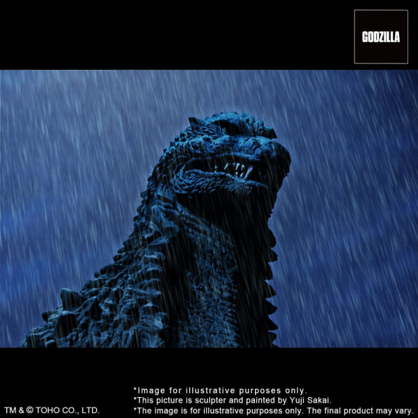 Godzilla (Battle in the Storm) Statue TOHO Yuji Sakai Modeling Collection, Godzilla Against Mechagodzilla (2002), 28 cm