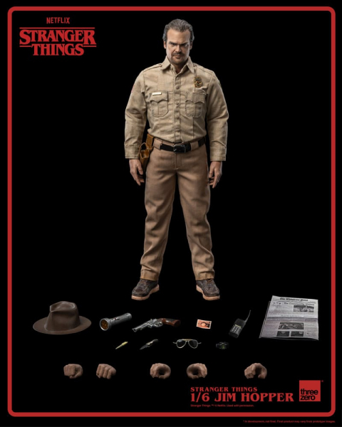 Jim Hopper Action Figure 1/6, Stranger Things, 32 cm