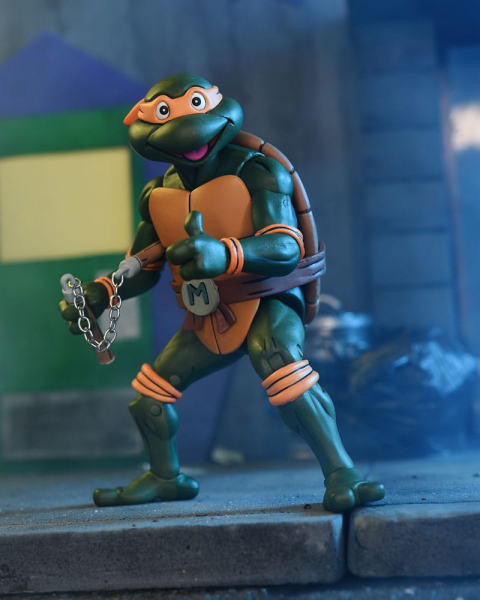Ultimate Michelangelo (Cartoon) Action Figure VHS Style, Teenage Mutant Ninja Turtles, 18 cm