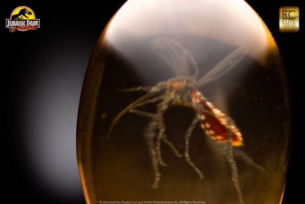 Elephant Mosquito in Amber Replica, Jurassic Park, 10 cm