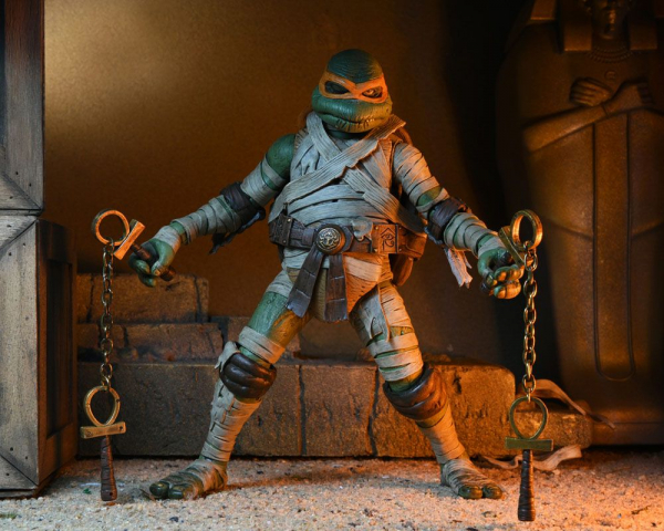 Ultimate Michelangelo as The Mummy Action Figure, Universal Monsters x Teenage Mutant Ninja Turtles, 18 cm