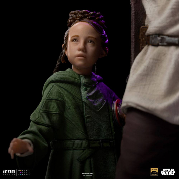 Obi-Wan & Young Leia Statue 1/10 Art Scale Deluxe, Star Wars: Obi-Wan Kenobi, 20 cm