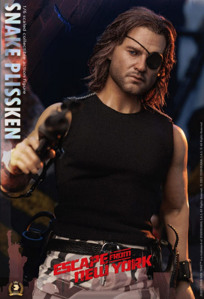 Snake Plissken (Real Hair Version) Action Figure 1/6 Crown Series, Escape from New York, 30 cm