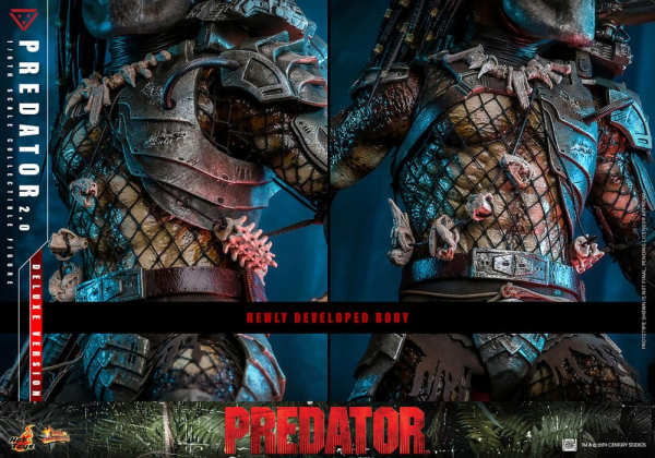 Predator 2.0 Actionfigur 1:6 Movie Masterpiece Series Deluxe Version, 34 cm