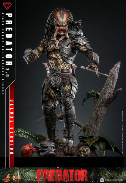 Predator 2.0 Actionfigur 1:6 Movie Masterpiece Series Deluxe Version, 34 cm