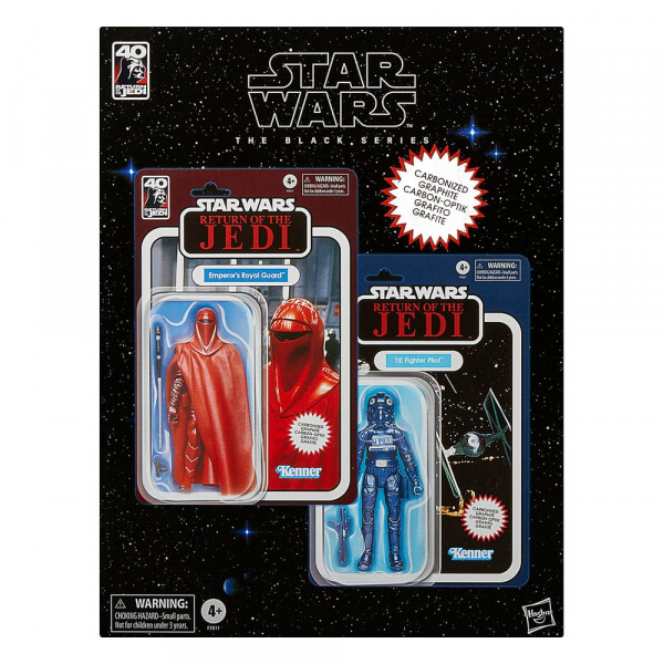 Emperor's Royal Guard & TIE Fighter Pilot Actionfiguren Black Series Carbonized Exclusive 40th Anniversary, Star Wars: Episode VI, 15 cm