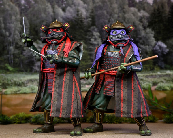 Samurai Donatello & Raphael Actionfiguren, Turtles III, 18 cm