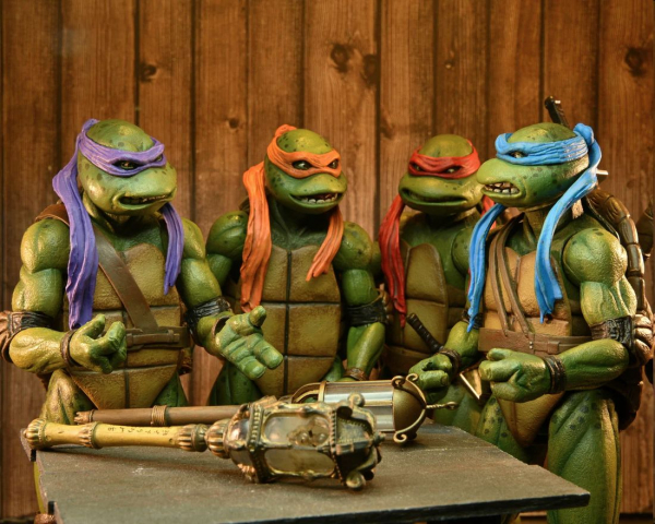 Samurai Turtles Actionfiguren 4er-Pack SDCC Exclusive, Turtles III, 18 cm