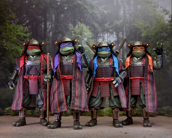 Samurai Turtles Actionfiguren 4er-Pack SDCC Exclusive, Turtles III, 18 cm