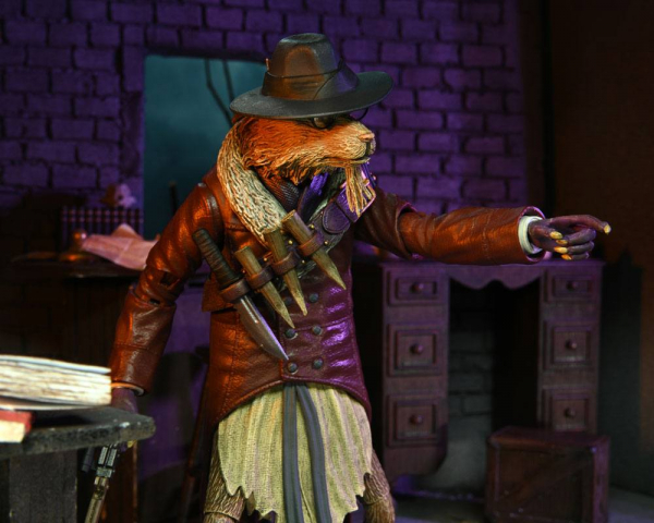 Ultimate Splinter as Van Helsing Action Figure, Universal Monsters x Teenage Mutant Ninja Turtles, 18 cm
