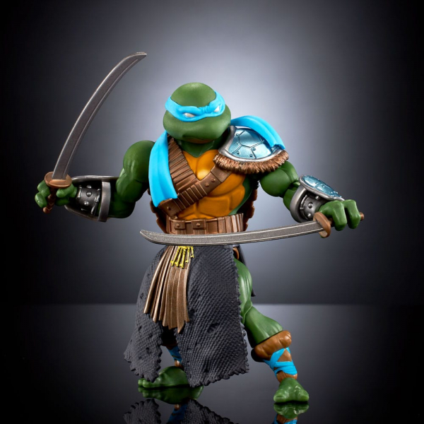 Stealth Ninja Leonardo Action Figure MOTU Origins, Turtles of Grayskull, 14 cm