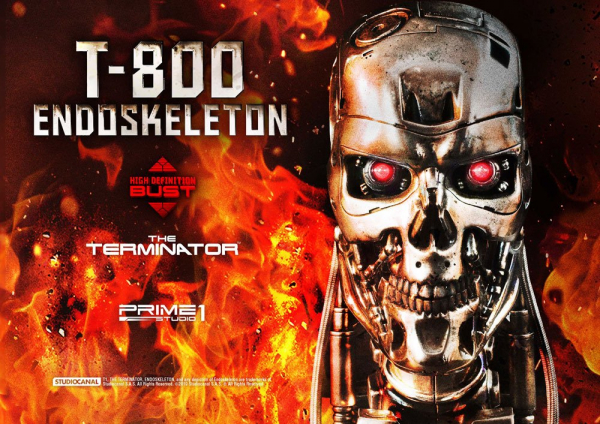 T-800 Endoskeleton Head Bust