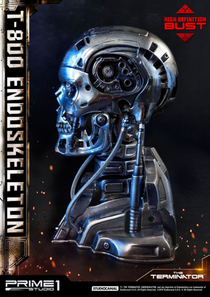 T-800 Endoskeleton Head Bust