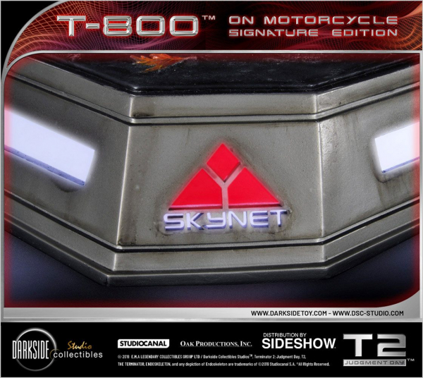 T-800 on Motorcycle Statue 1:4 Signature Edition Exclusive, Terminator 2 - Tag der Abrechnung, 50 cm