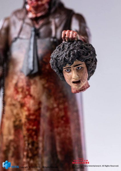 Leatherface (Slaughter Version) Action Figure 1/18 Exquisite Mini, Texas Chainsaw Massacre (2022), 11 cm