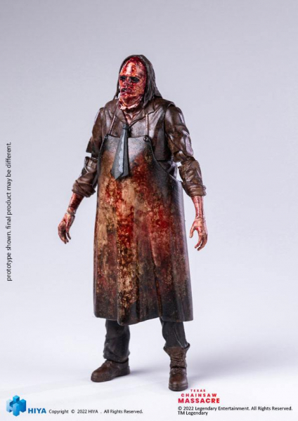 Leatherface (Slaughter Version) Action Figure 1/18 Exquisite Mini, Texas Chainsaw Massacre (2022), 11 cm