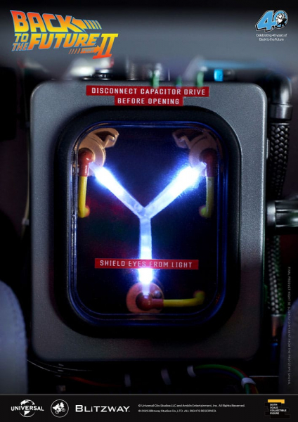 Time Machine Fahrzeug 1:6 Premium UMS, Zurück in die Zukunft II, 74 cm